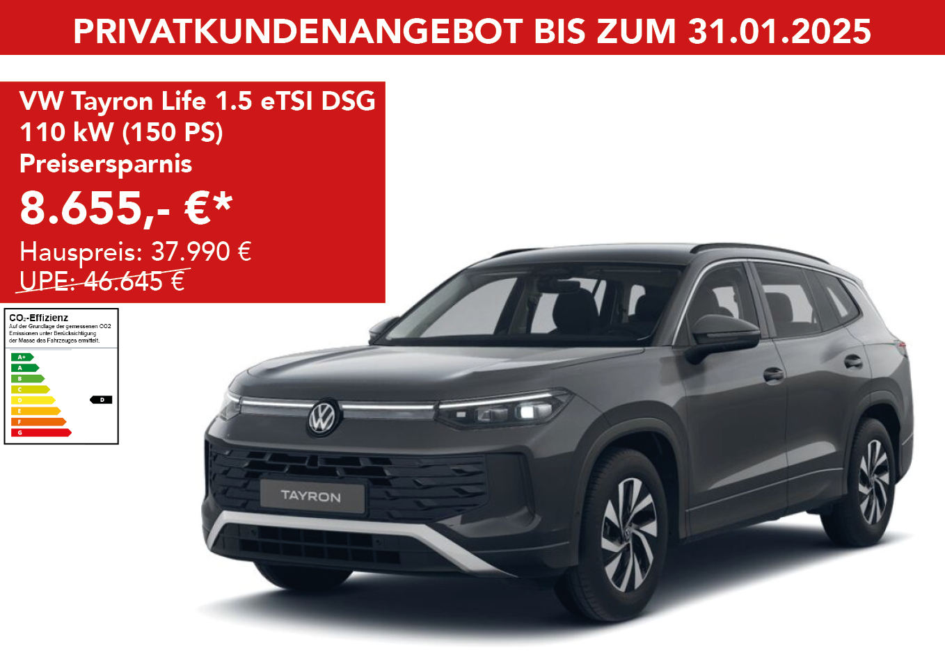 VW Tayron Life 1.5 eTSI DSG