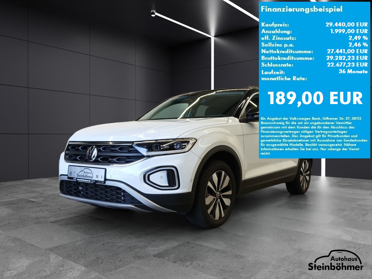 VW T-Roc GOAL 2.0TDI DSG LED Plus NAV AHK ACC Bluetooth Navi Klima Einparkhilfe el. Fenster
